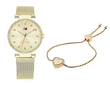 Tommy Hilfiger Lynn Quartz Gold Dial Gold Mesh Bracelet Watch For Women - 1781864 Buy Now By Tommy Hilfiger