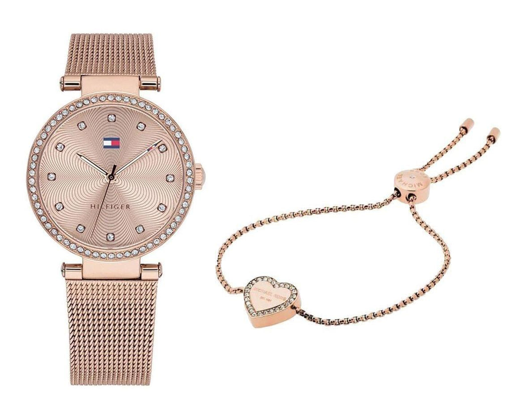 Tommy Hilfiger Lynn Quartz Rose Gold Dial Rose Gold Mesh Bracelet Watch For Women - 1781865 Buy Now By Tommy Hilfiger