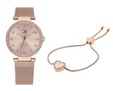 Tommy Hilfiger Lynn Quartz Rose Gold Dial Rose Gold Mesh Bracelet Watch For Women - 1781865 Buy Now By Tommy Hilfiger