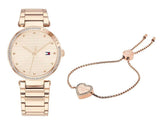Tommy Hilfiger Lynn Quartz Rose Gold Dial Rose Gold Steel Strap Watch For Women - 1782237 Buy Now By Tommy Hilfiger