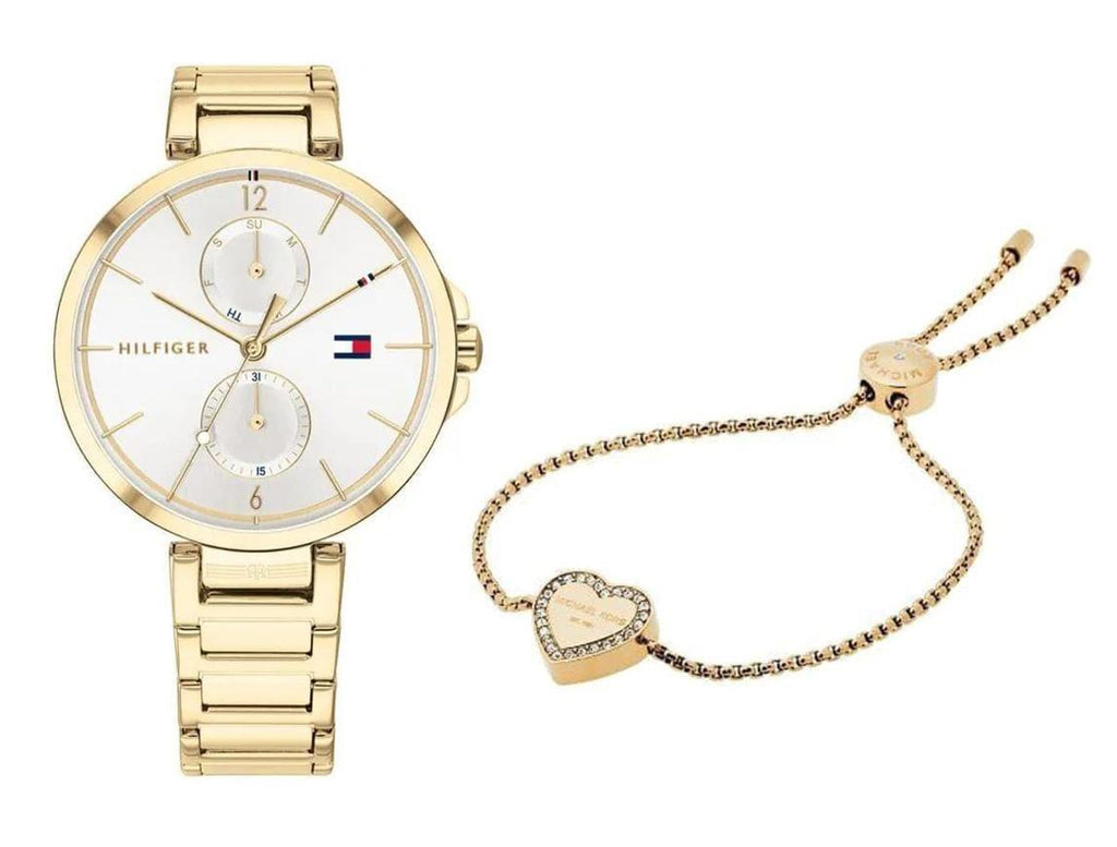 Tommy Hilfiger Angela White Dial Gold Steel Strap Watch for Women - 1782128 Buy Now By Tommy Hilfiger