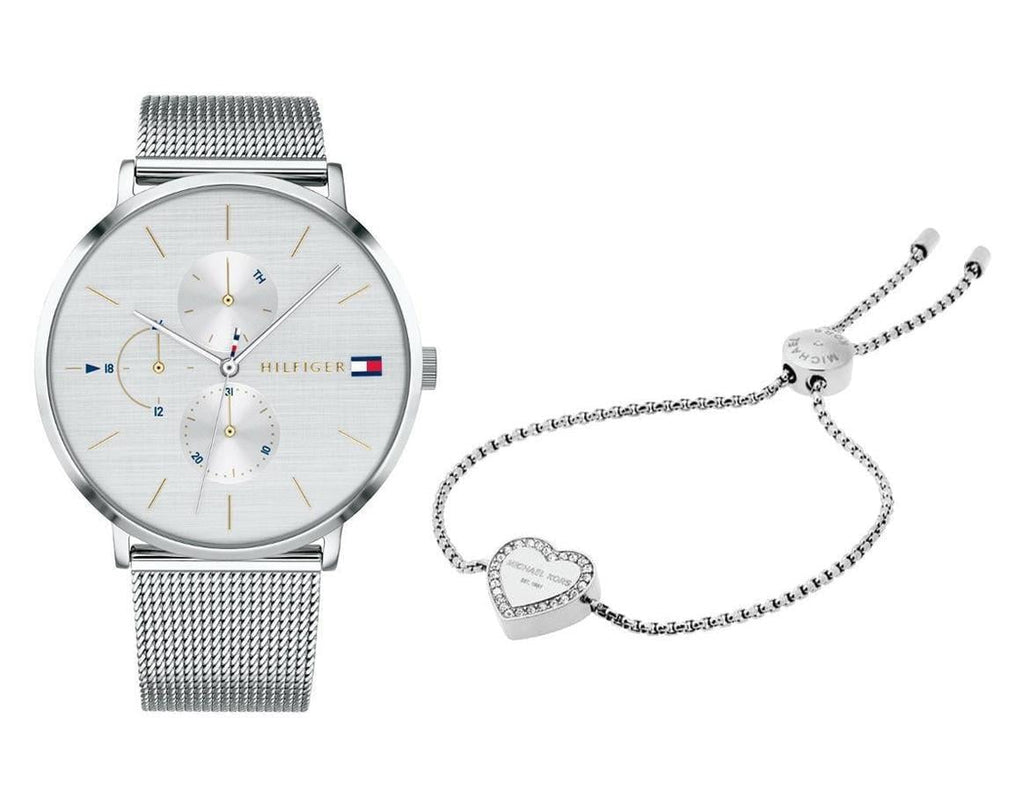 Tommy Hilfiger Jenna Quartz Silver Dial Silver Mesh Bracelet Watch For Women - 1781942 Buy Now By Tommy Hilfiger