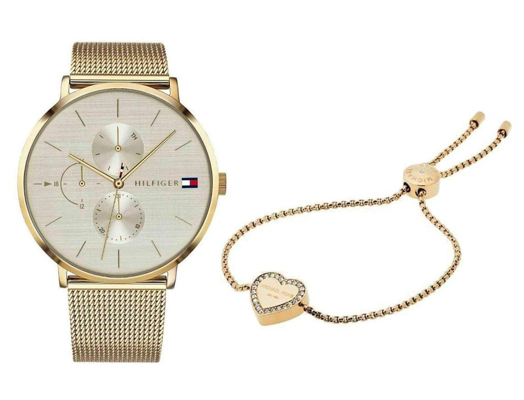 Tommy Hilfiger Jenna Quartz White Dial Gold Mesh Bracelet Watch For Women - 1781943 Buy Now By Tommy Hilfiger