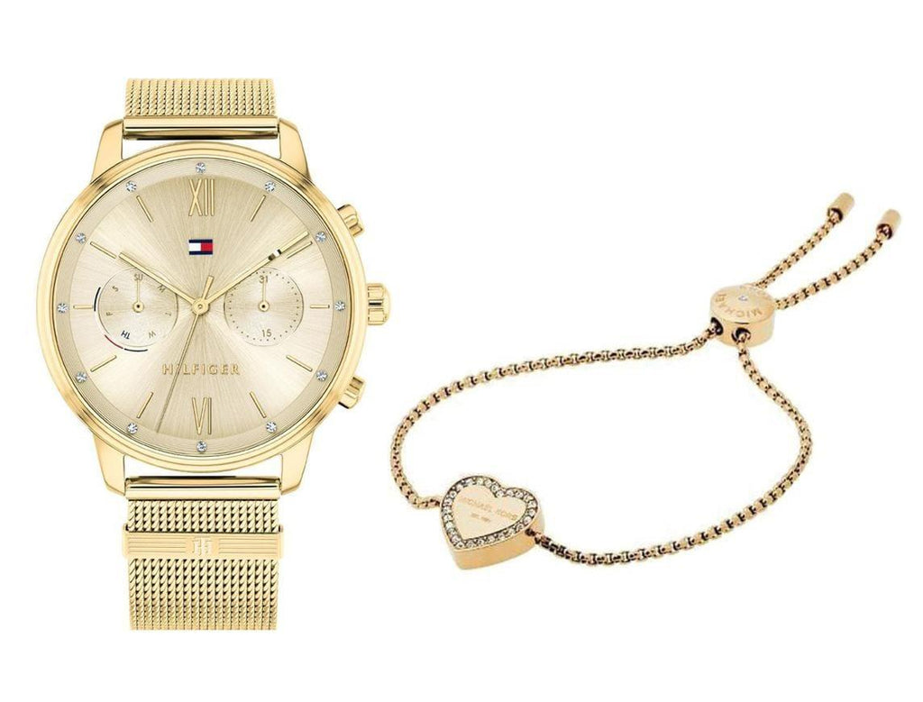 Tommy Hilfiger Blake Quartz Gold Dial Gold Mesh Bracelet Watch for Women - 1782302 Buy Now By Tommy Hilfiger