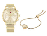 Tommy Hilfiger Blake Quartz Gold Dial Gold Mesh Bracelet Watch for Women - 1782302 Buy Now By Tommy Hilfiger