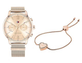 Tommy Hilfiger Blake Quartz Gold Dial Gold Mesh Bracelet Watch for Women - 1782303 Buy Now By Tommy Hilfiger