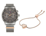 Tommy Hilfiger Blake Quartz Grey Dial Silver Mesh Bracelet Watch for Men - 1782304 Buy Now By Tommy Hilfiger