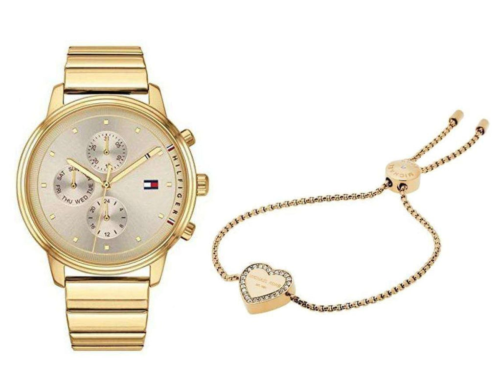 Tommy Hilfiger Blake White Dial Gold Steel Strap Watch for Women - 1781905 Buy Now By Tommy Hilfiger
