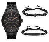 Michael Kors Cunningham Chronograph Black Dial Black Steel Strap Watch For Men - MK7157 Buy Now By Michael Kors