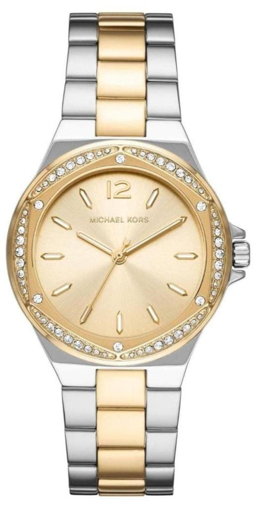 Michael Kors Lennox Three-Hand Gold Dial Two Tone Steel Strap Watch For Women - MK6988 Buy Now By Michael Kors