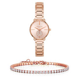 Michael Kors Portia Analog Quartz Rose Gold Dial Rose Gold Steel Strap Watch For Women - MK3839 Buy Now By Michael Kors