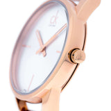Calvin Klein Stately White Dial Rose Gold Steel Strap Watch for Women - K3G23626 Buy Now By Calvin Klein