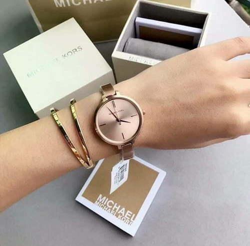 Michael Kors Jaryn Rose Gold Dial Rose Gold Steel Strap Watch For Women - MK3547 Buy Now By Michael Kors