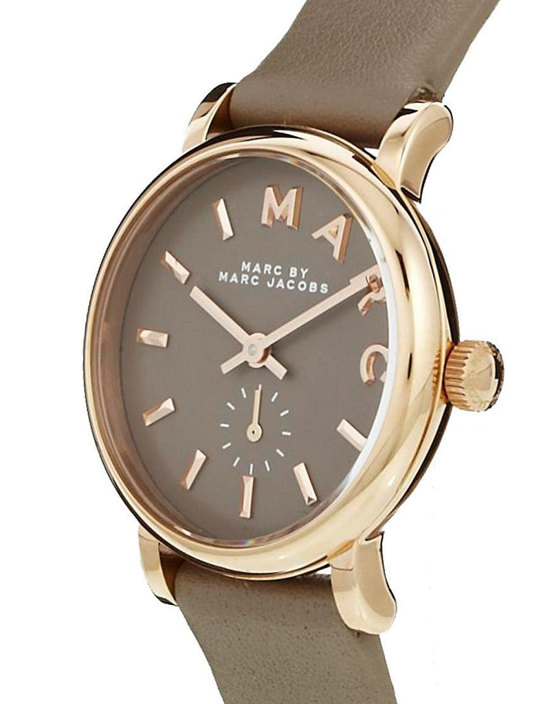 Marc Jacobs Baker Grey Dial Grey Leather Strap Watch for Women - MBM1318 Buy Now By Marc Jacobs