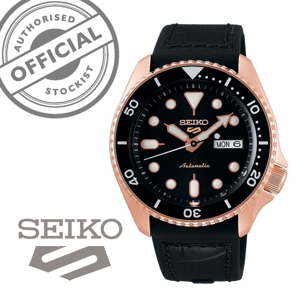 Seiko 5 Sport SKX Automatic Black Dial Black Silicone Strap Watch For Men - SRPD76K1 Buy Now By Seiko