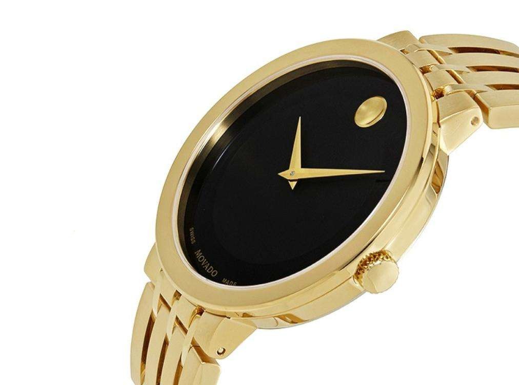 Movado Esperanza Museum 39mm Black Dial Stainless Steel Watch For Men - 0607059 Buy Now By Movado