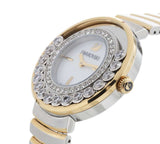 Swarovski Lovely Crystals Mother of Pearl Dial Two Tone Steel Strap Watch for Women - 1187022 Buy Now By Swarovski