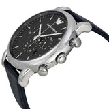 Emporio Armani Dress Analog Black Dial Black Leather Strap Watch For Men - AR8029 Buy Now By Emporio Armani