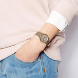 Marc Jacobs Baker Grey Dial Grey Leather Strap Watch for Women - MBM1318 Buy Now By Marc Jacobs