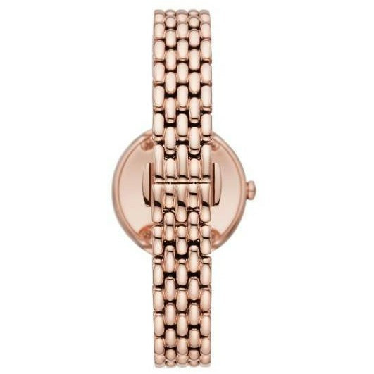 Emporio Armani Rosa Quartz Mother of Pearl Black Dial Rose Gold Steel Strap Watch For Women - AR11372 Buy Now By Emporio Armani