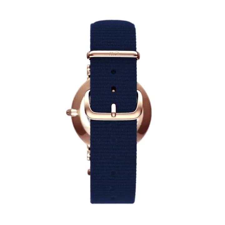 Daniel Wellington Classic Bayswater Black Dial Black NATO Strap Watch For Women - DW00100281 Buy Now By Daniel Wellington