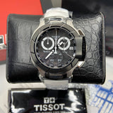 Tissot T Race Chronograph Black Dial White Rubber Strap Watch for Men - T048.417.27.057.05 Buy Now By Tissot