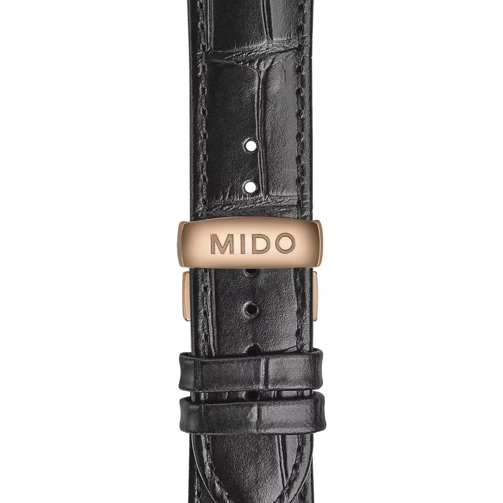 Mido Commander Automatic Black Dial Black Leather Strap Watch For Men - M021.407.36.411.00 Buy Now By Mido