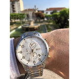 Hugo Boss Areoliner Chronograph White Dial Two Tone Steel Strap Watch for Men - 1513236 Buy Now By Hugo Boss