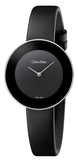 Calvin Klein Chic Black Dial Black Leather Strap Watch for Women - K7N23CB1 Buy Now By Calvin Klein