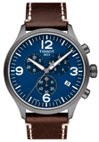 Tissot Chrono XL Blue Dial Brown Leather Strap Watch For Men - T116.617.36.047.00 Buy Now By Tissot