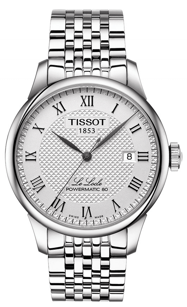 Tissot Le Locle Powermatic 80 Silver Dal Silver Steel Strap Watch For Men - T006.407.11.033.00 Buy Now By Tissot