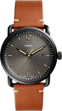 Fossil Commuter Three Hand Date Black Dial Brown Leather Strap Watch for Men - FS5276 Buy Now By Fossil