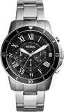 Fossil Grant Sport Chronograph Black Dial Silver Steel Strap Watch for Men - FS5236 Buy Now By Fossil