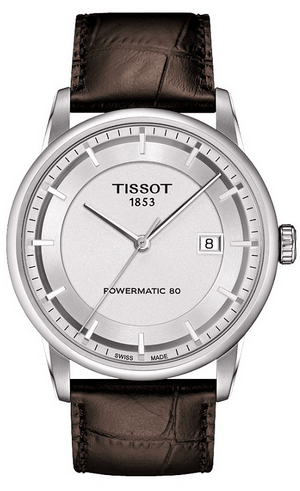 Tissot Luxury Powermatic 80 Silver Dial Brown Leather Strap Watch For Men - T086.407.16.031.00 Buy Now By Tissot