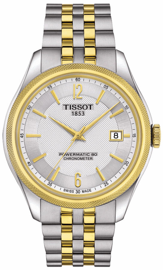 Tissot Ballade Powermatic 80 Chronometer Silver Dial Two Tone Steel Strap Watch For Men - T108.408.22.037.00 Buy Now By Tissot