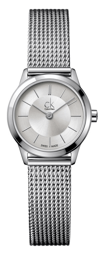 Calvin Klein Minimal White Dial Silver Mesh Bracelet Watch for Women - K3M23126 Buy Now By Calvin Klein