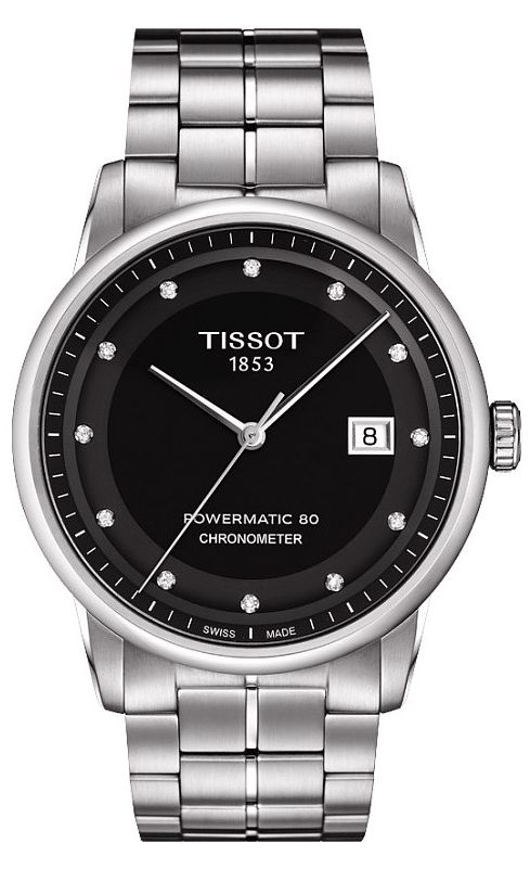 Tissot T Classic Luxury Powermatic 80 Black Dial Silver Steel Strap Watch For Men - T086.408.11.056.00 Buy Now By Tissot