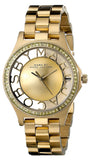 Marc Jacobs Henry Transparent Gold Dial Gold Steel Strap Watch for Women - MBM3338 Buy Now By Marc Jacobs