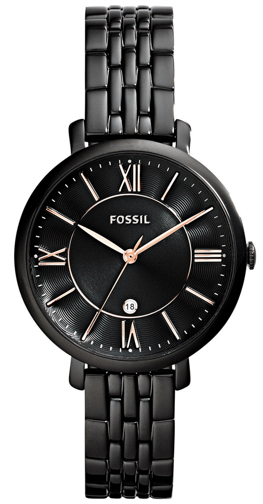 Fossil Jacqueline Black Dial Black Mesh Bracelet Watch for Women - ES3614 Buy Now By Fossil