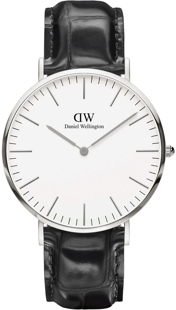 Daniel Wellington Classic York White Dial Black Leather Strap Watch For Men - DW00100025 Buy Now By Daniel Wellington