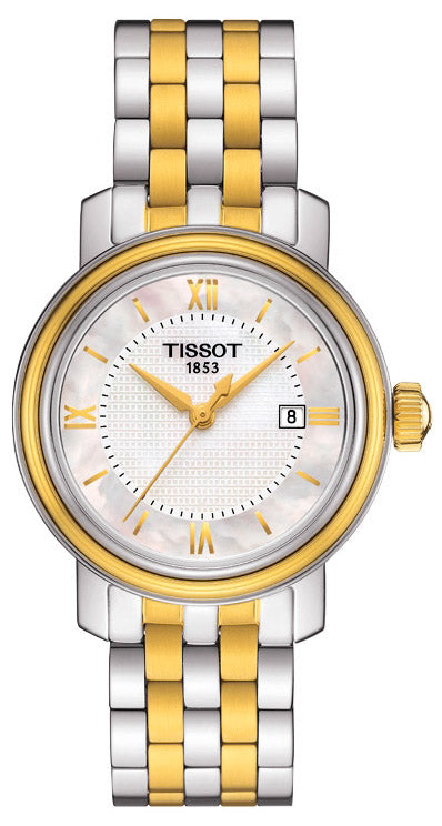 Tissot T Classic Bridgeport Lady White Mother of Pearl Dial Watch For Women - T097.010.22.118.00 Buy Now By Tissot