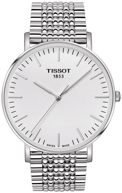 Tissot T Classic Everytime Large White Dial Silver Steel Strap Watch for Men - T109.610.11.031.00 Buy Now By Tissot