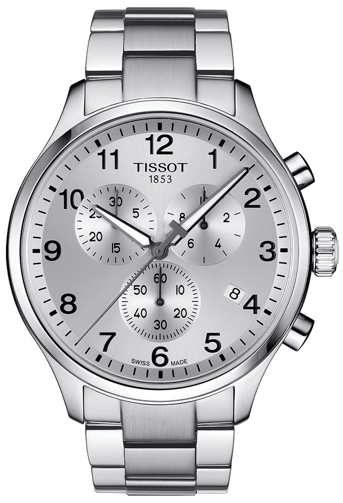 Tissot Chrono XL Classic Silver Dial Silver Steel Strap Watch For Men - T116.617.11.037.00 Buy Now By Tissot