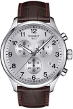 Tissot T Sport Chrono XL Classic Silver Dial Brown Leather Strap Watch For Men - T116.617.16.037.00 Buy Now By Tissot