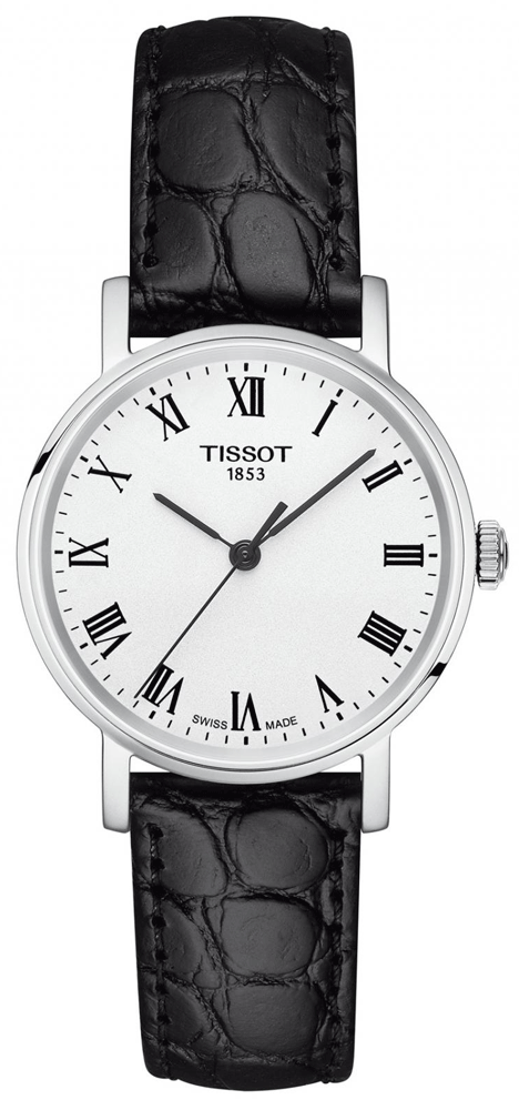 Tissot Everytime Small White Dial Black Leather Strap Watch For Women - T109.210.16.033.00 Buy Now By Tissot