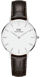 Daniel Wellington Classic Petite York White Dial Black Leather Strap Watch For Women - DW00100188 Buy Now By Daniel Wellington