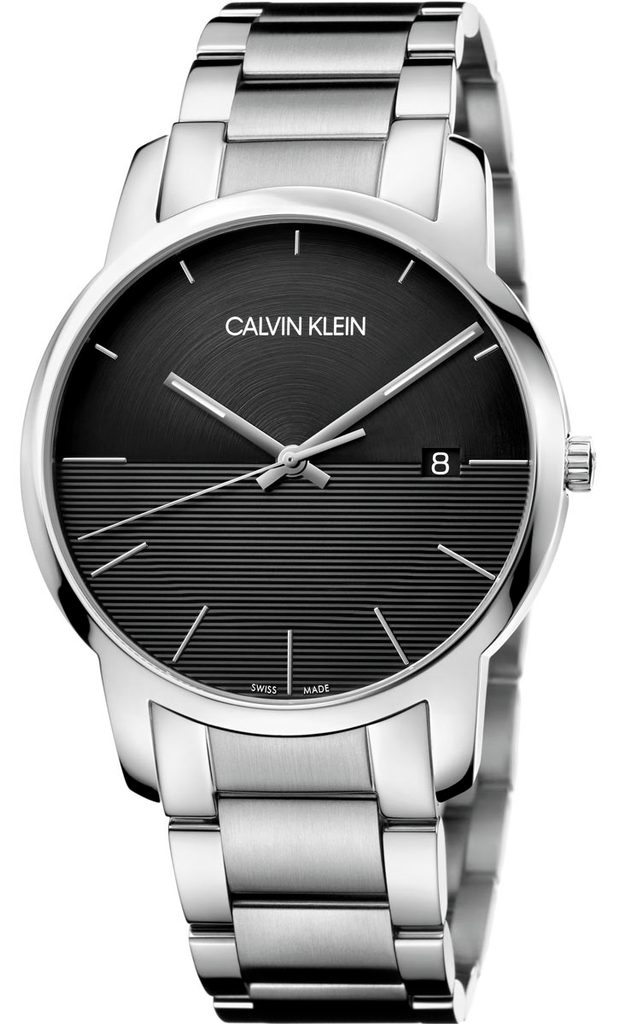 Calvin Klein City Black Dial Silver Steel Strap Watch for Men - K2G2G14C Buy Now By Calvin Klein