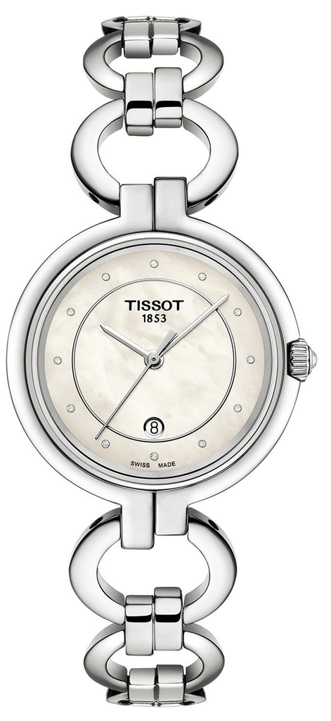 Tissot T Trend Flamingo Mother of Pearl Dial Silver Steel Strap Watch for Women - T094.210.11.116.00 Buy Now By Tissot