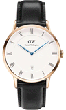 Daniel Wellington Classic Sheffield White Dial Black Leather Strap Watch For Men - DW00100084 Buy Now By Daniel Wellington