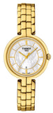 Tissot Flamingo Mother of Pearl White Dial Gold Steel Strap Watch For Women - T094.210.33.111.00 Buy Now By Tissot
